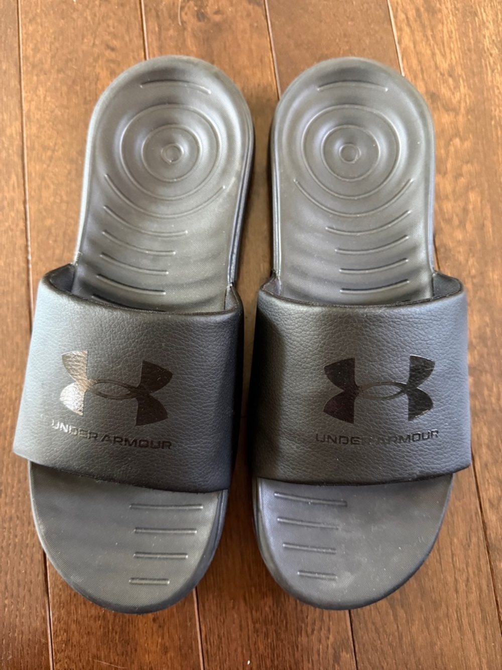Under Armour Black Men's Slide Sandals with Logo